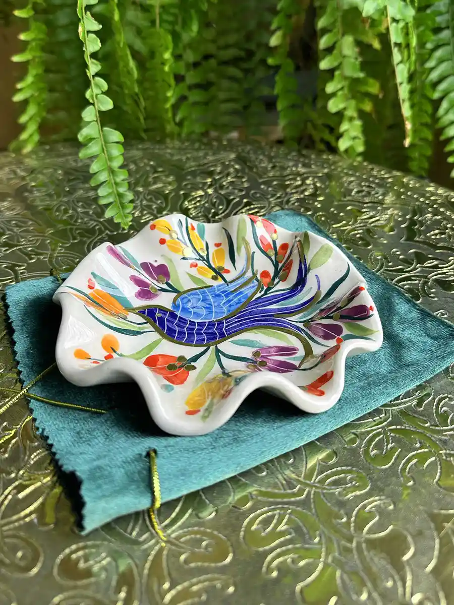 Vide-Poche en céramique Ornis (bleu)